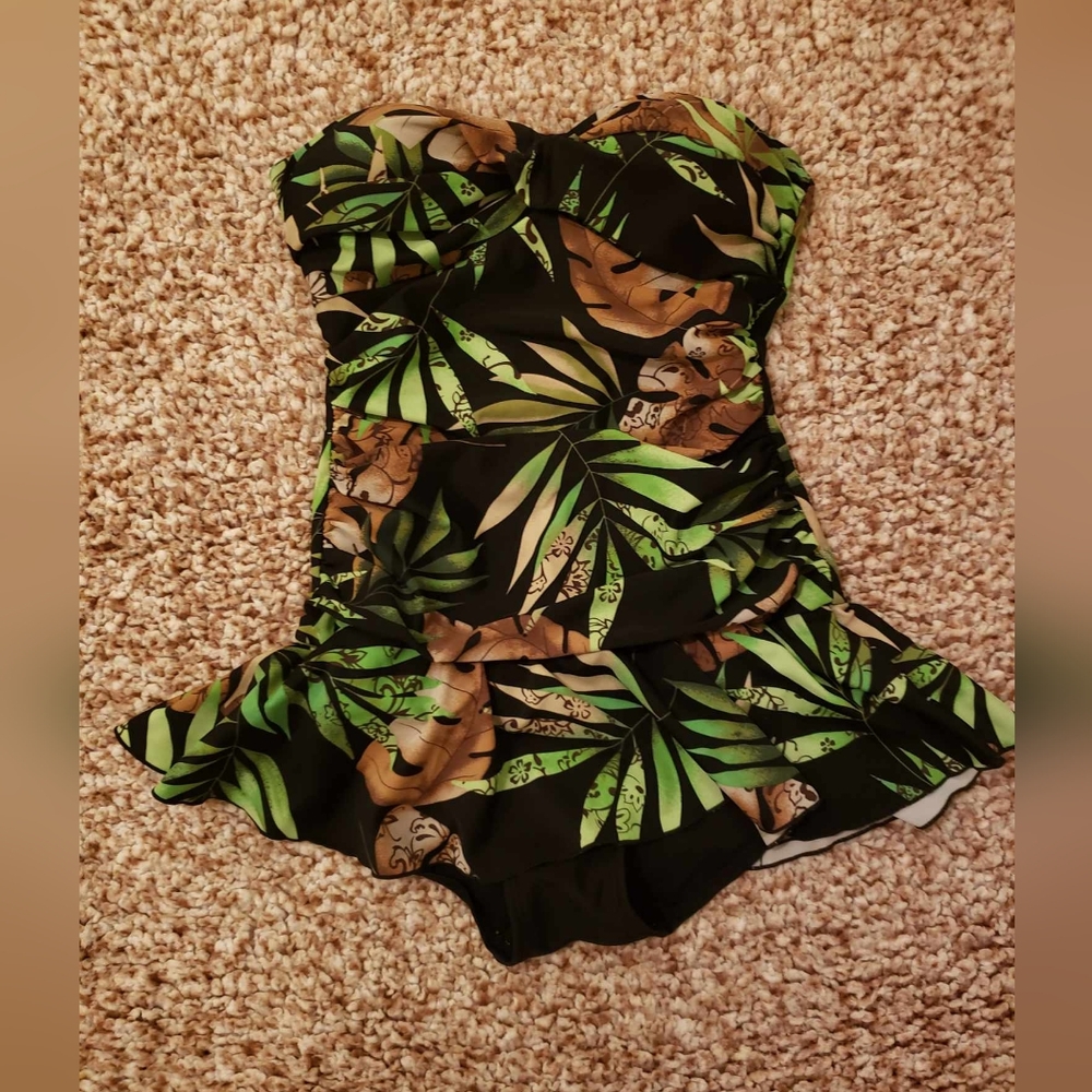 White Stag Bandeau Dress Swimsuit